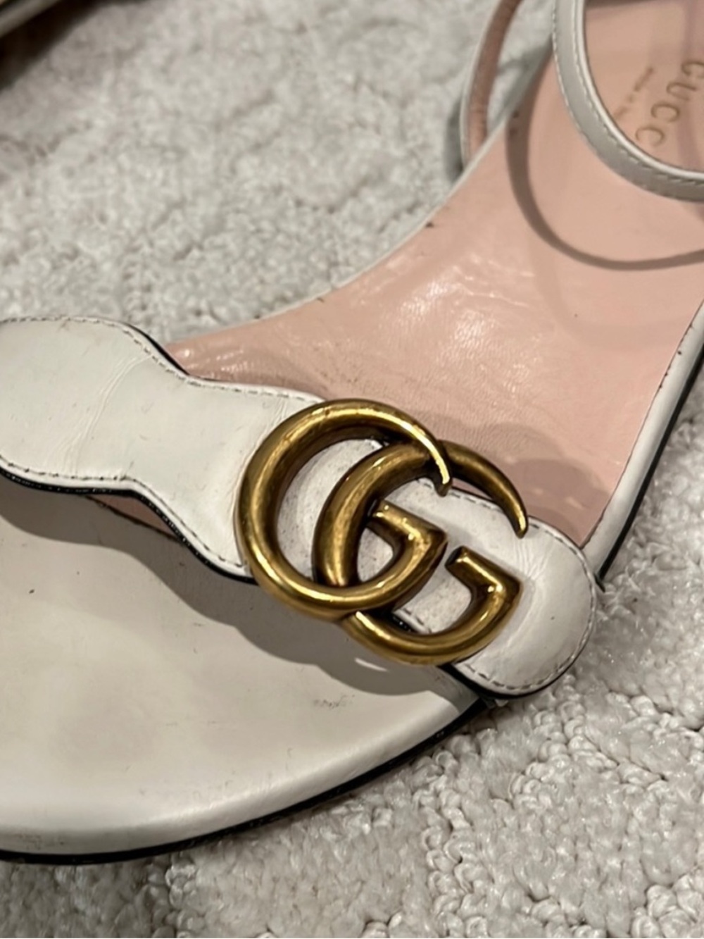 Authentic Gucci Marmont GG Ankle Strap Sandal - Picture 3 of 4